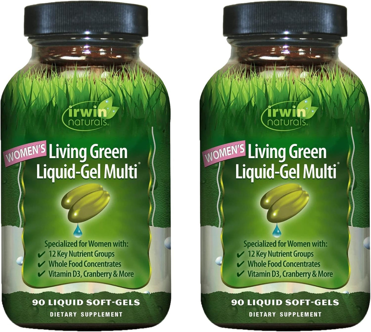 Irwin Naturals Women's Living Green Liquid-Gel Multivitamin