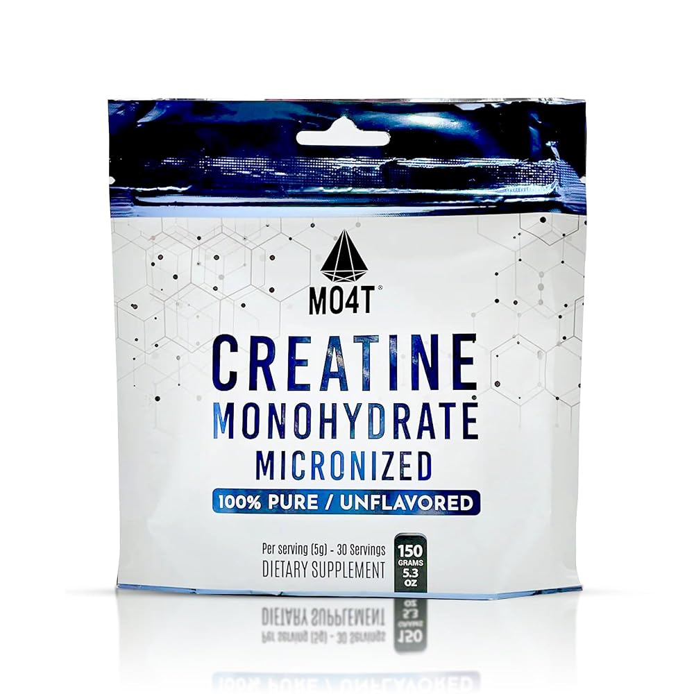 MO4T Creatine Monohydrate Micronized Powder - 30 Servings