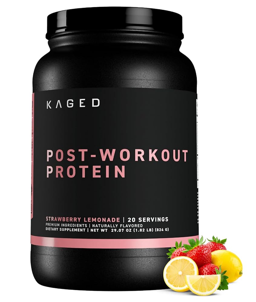 Kaged Post Workout Protein Powder Strawberry Lemonade - 20 Servings