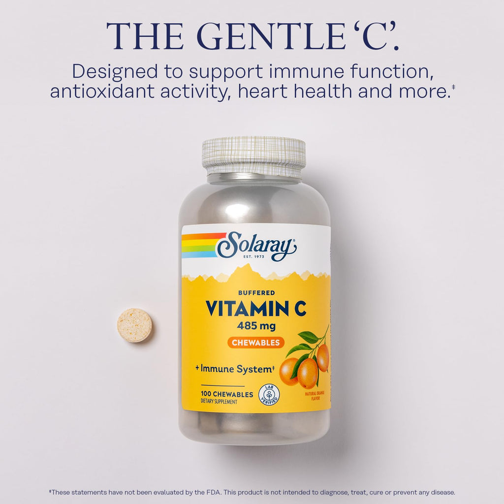 SOLARAY Chewable Vitamin C with Rose Hips & Acerola - 100 Tablets - image 3