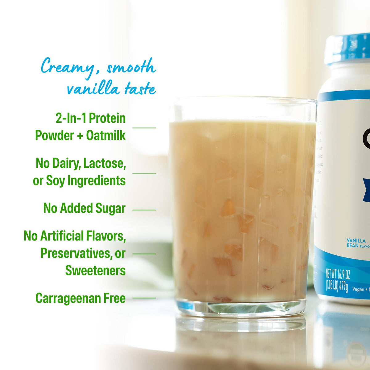 Orgain Organic Vegan Protein Powder + Oat Milk - 20g Plant Based