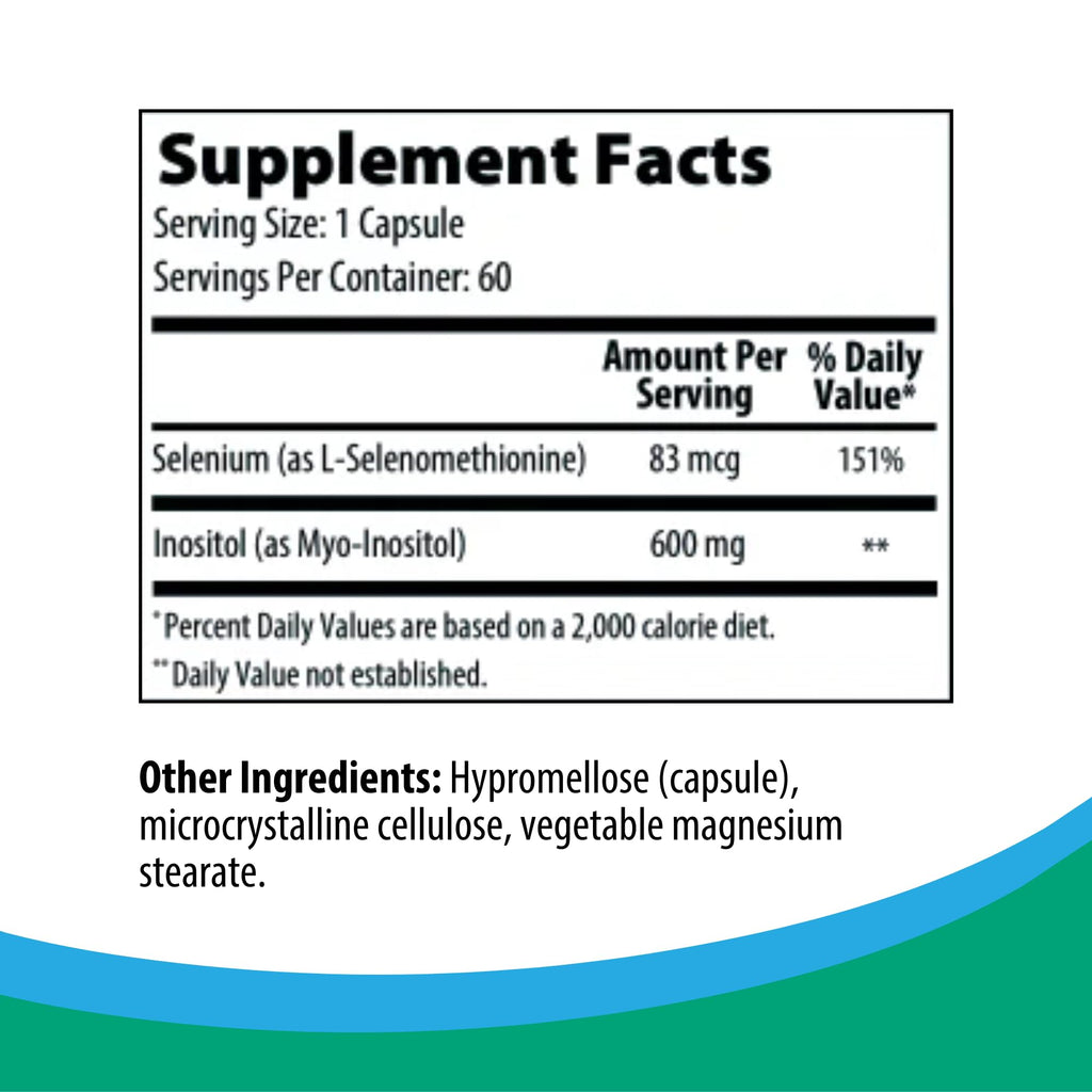 Rootcology Selenium + Myo-Inositol Capsules - 60 Servings - image 2