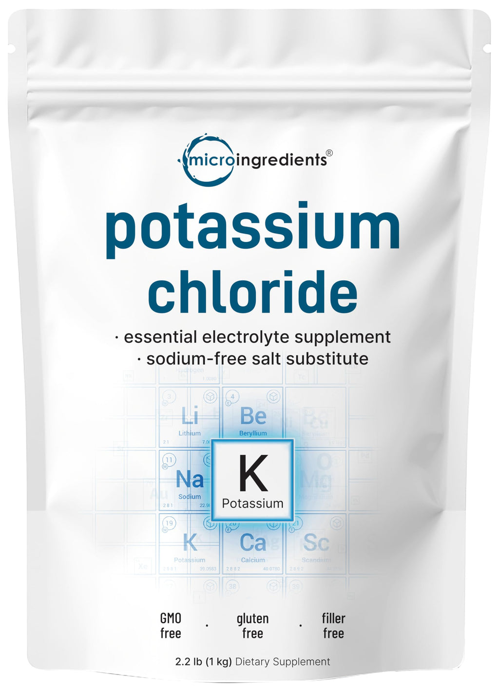 Micro Ingredients Potassium Chloride Powder - 2.2 lb