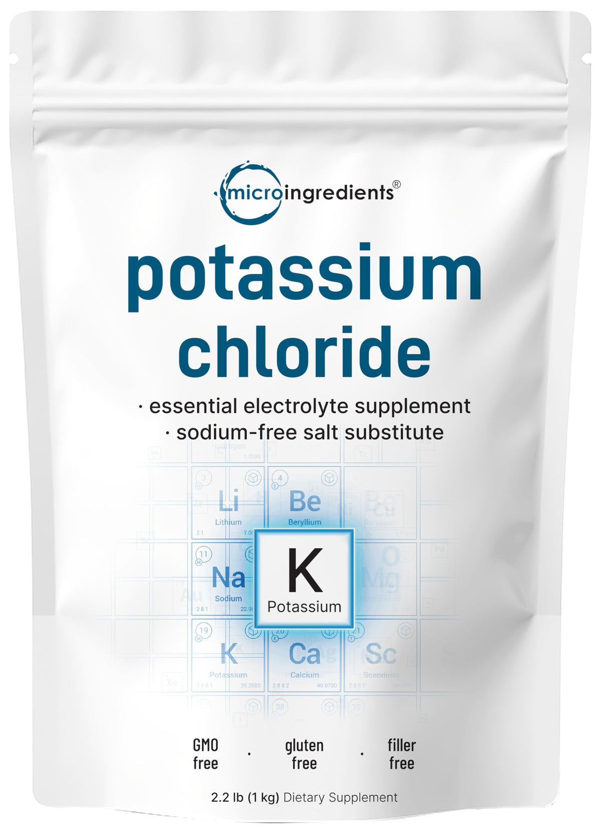 Micro Ingredients Potassium Chloride Powder - 2.2 lb