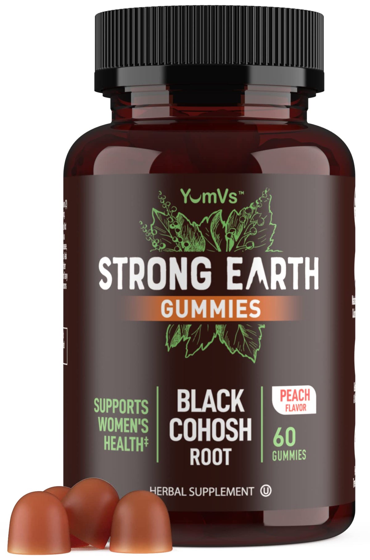 YUM-V'S Strong Earth - Black Cohosh Root Gummies Natural Extract