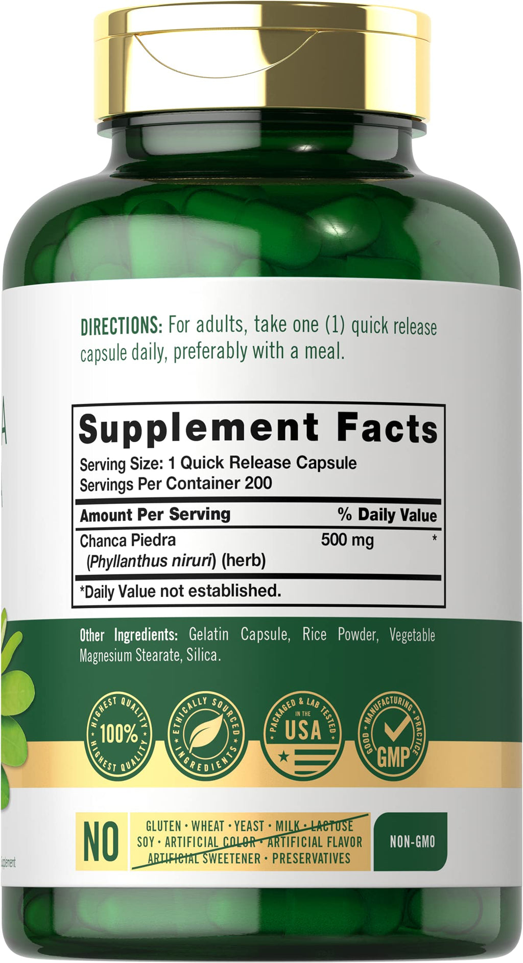 Carlyle Chanca Piedra - 200 Capsules - image 2