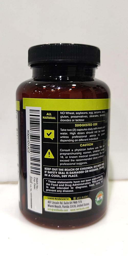 WELBUDA Citrus Bergamot with Olive Leaf & Hawthorn - 210 Capsules - image 4