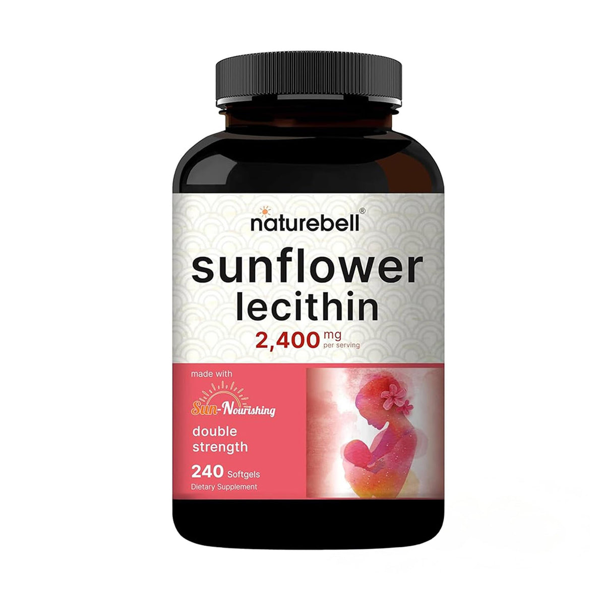 NatureBell Sunflower Lecithin for Lactation Support - 240 Softgels