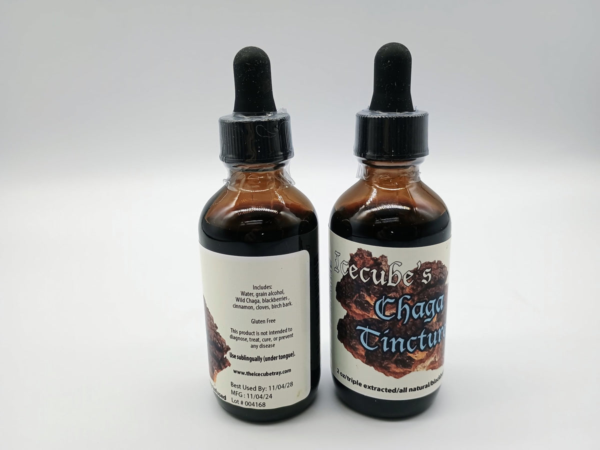 Icecube's Chaga Triple-Extracted Tincture Original Formula - 2oz