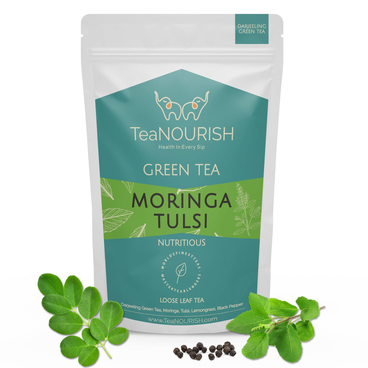 TEANOURISH Darjeeling Loose Leaf Green Tea