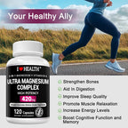 I LOVE HEALTH Magnesium Glycinate Complex 420mg - 120 Capsules - image 7