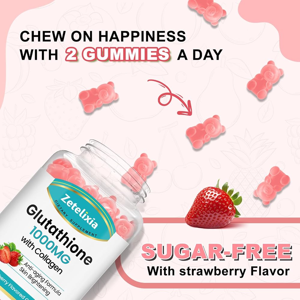 Zetelixia Glutathione Collagen Gummies Mix
