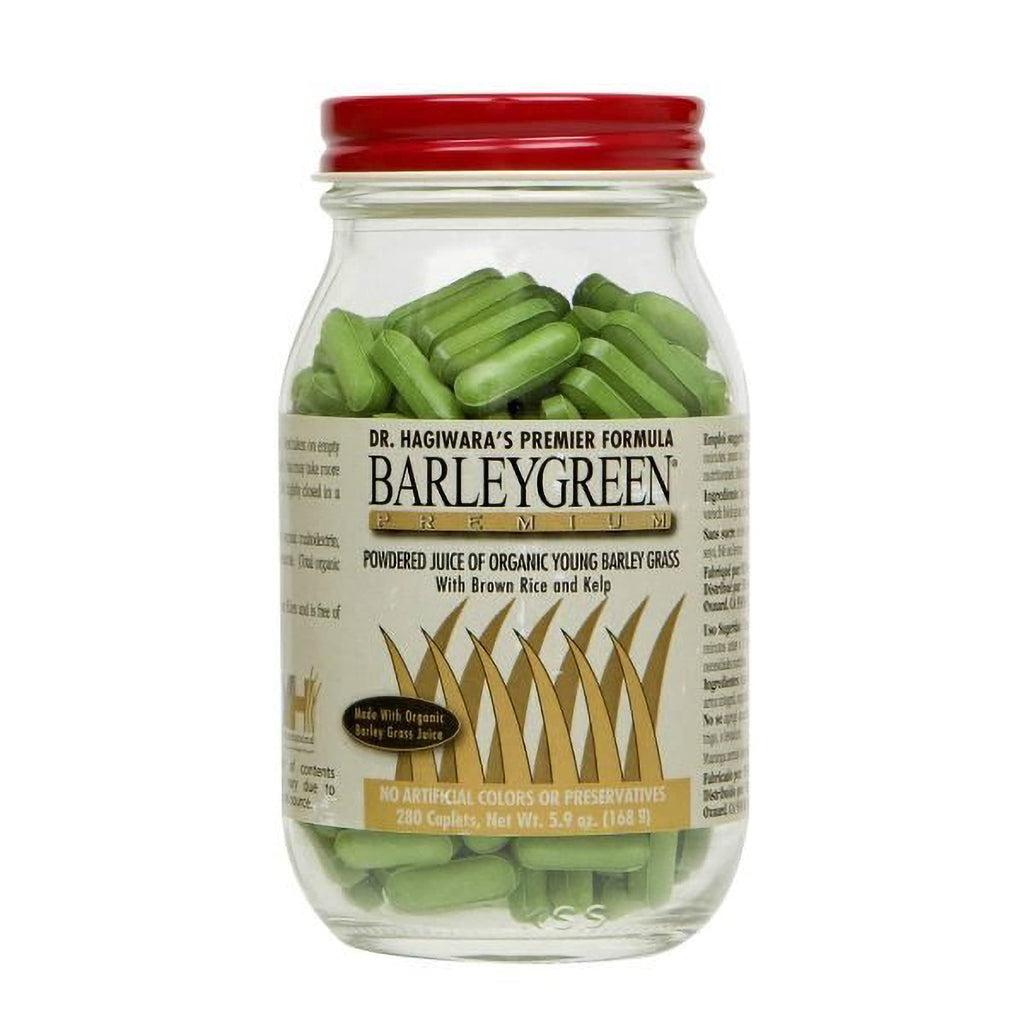 BARLEYGREEN Organic Barley Grass Vegetable Supplement - 280 Caplets