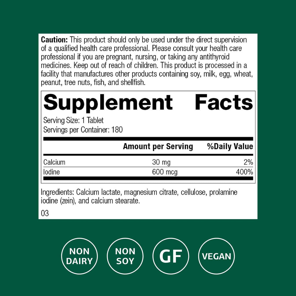 Standard Process Prolamine Iodine, Thyroid & Endocrine Support