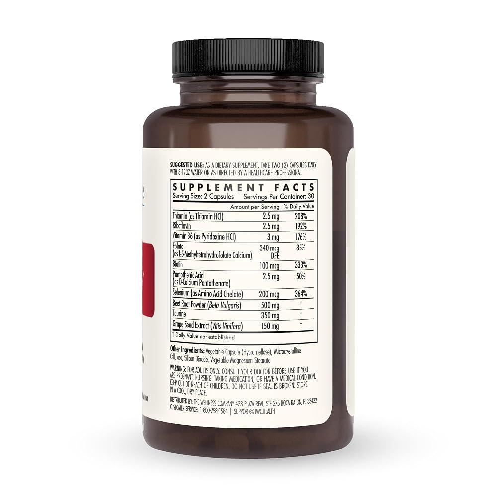 The Wellness Company Grape Seed Extract & Taurine Cardiovascular Support - image 3