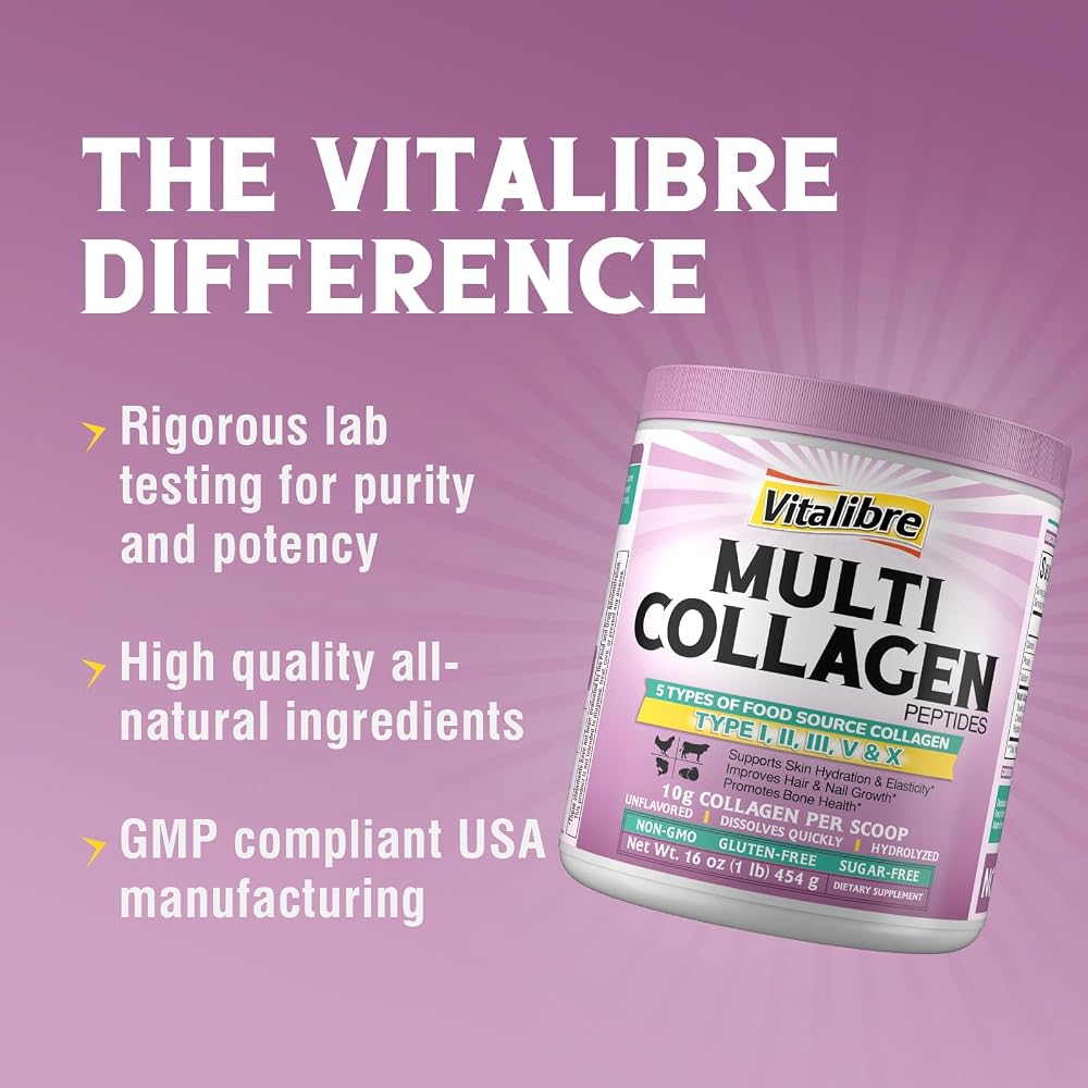 Vitalibre Collagen Peptides Powder