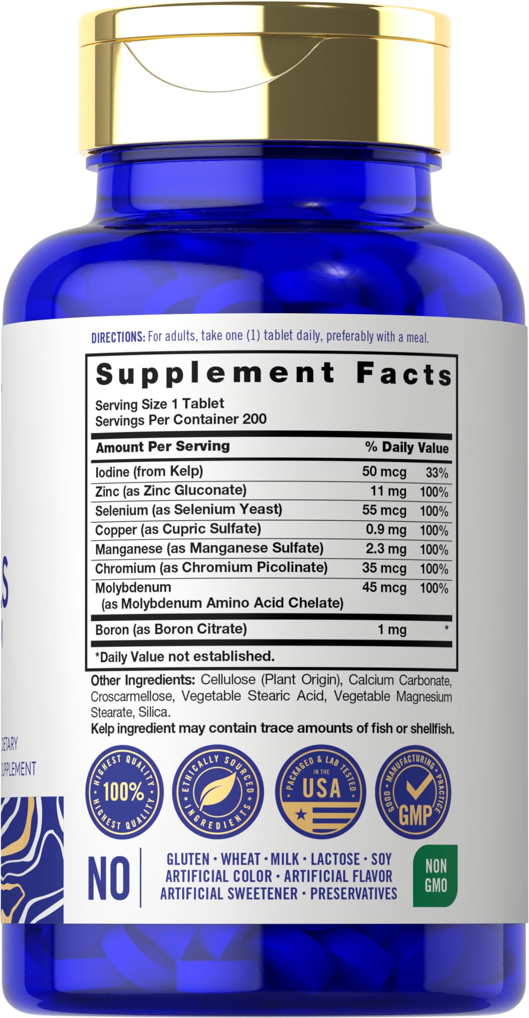 Carlyle Trace Minerals Full Spectrum - 200 Tablets - image 2