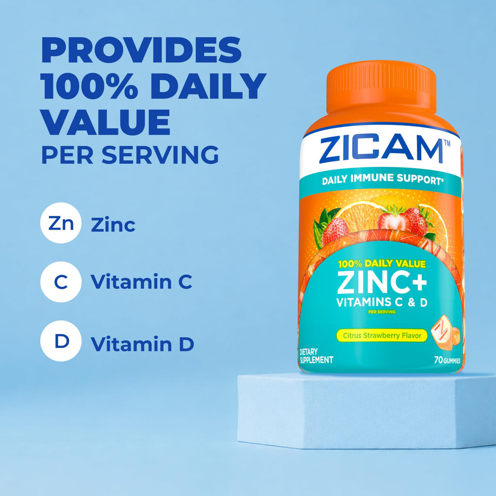 Zicam Daily Immune Support Gummy Supplement - 70 Count - image 4