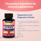 EAZGOO Magnesium Citrate 1250mg Calm & Relaxation - 120 Capsules - image 4