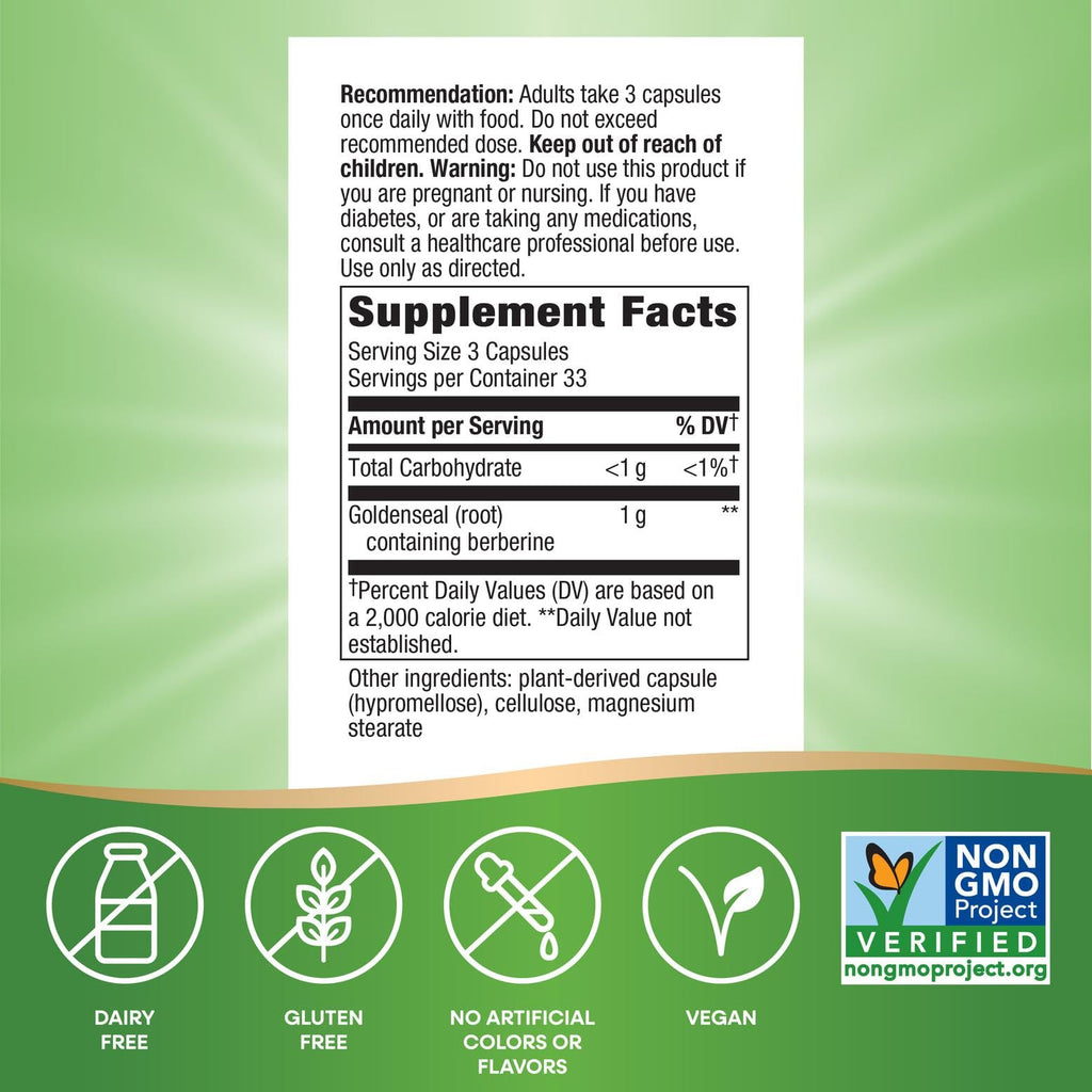 Nature's Way Goldenseal Root Digestive Support - 50 Capsules - image 5