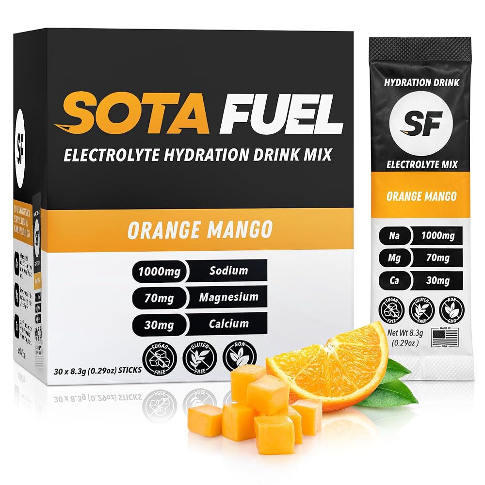 Sota Fuel Performance Hydration Electrolyte Powder Orange Mango - 30 Count