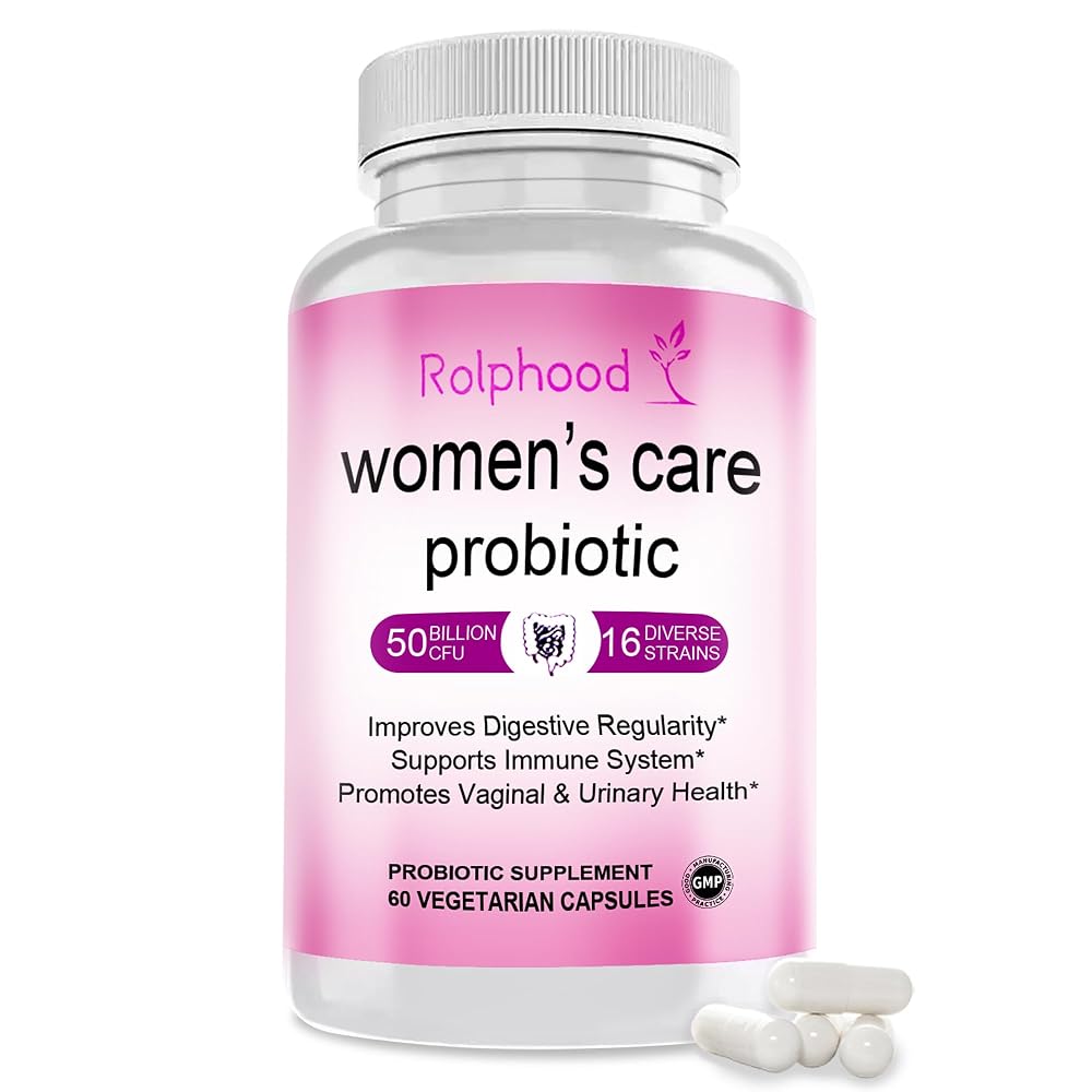 Rolphood Vaginal Probiotic for Women's pH Balance - 60 Capsules