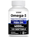 VANI Fish Oil Omega 3 4000mg with EPA & DHA - 120 Softgels
