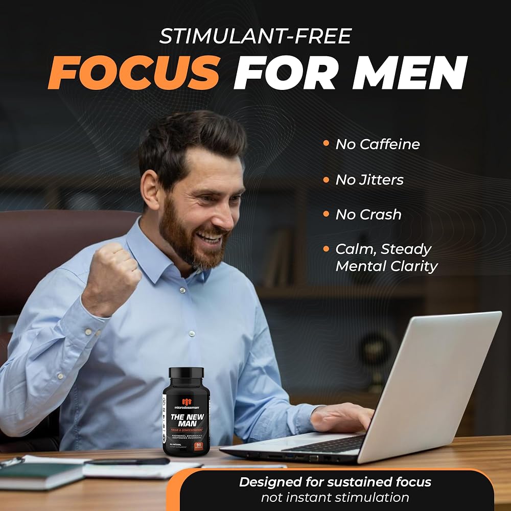 microdoseman Brain Supplement for Memory and Focus - 90 Capsules - image 3