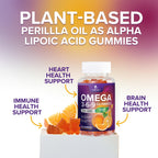 Nature's Nutrition Omega 369 Gummies - Vegan Triple Omega 3