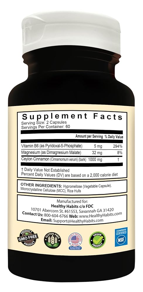 Healthy Habits StrictionBP - 120 Vegetarian Capsules - image 3