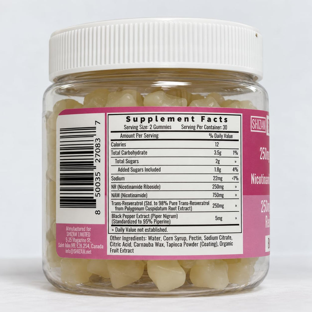 SHIZAM Nicotinamide Riboside NAD+ Gummies - 60 Count - image 9