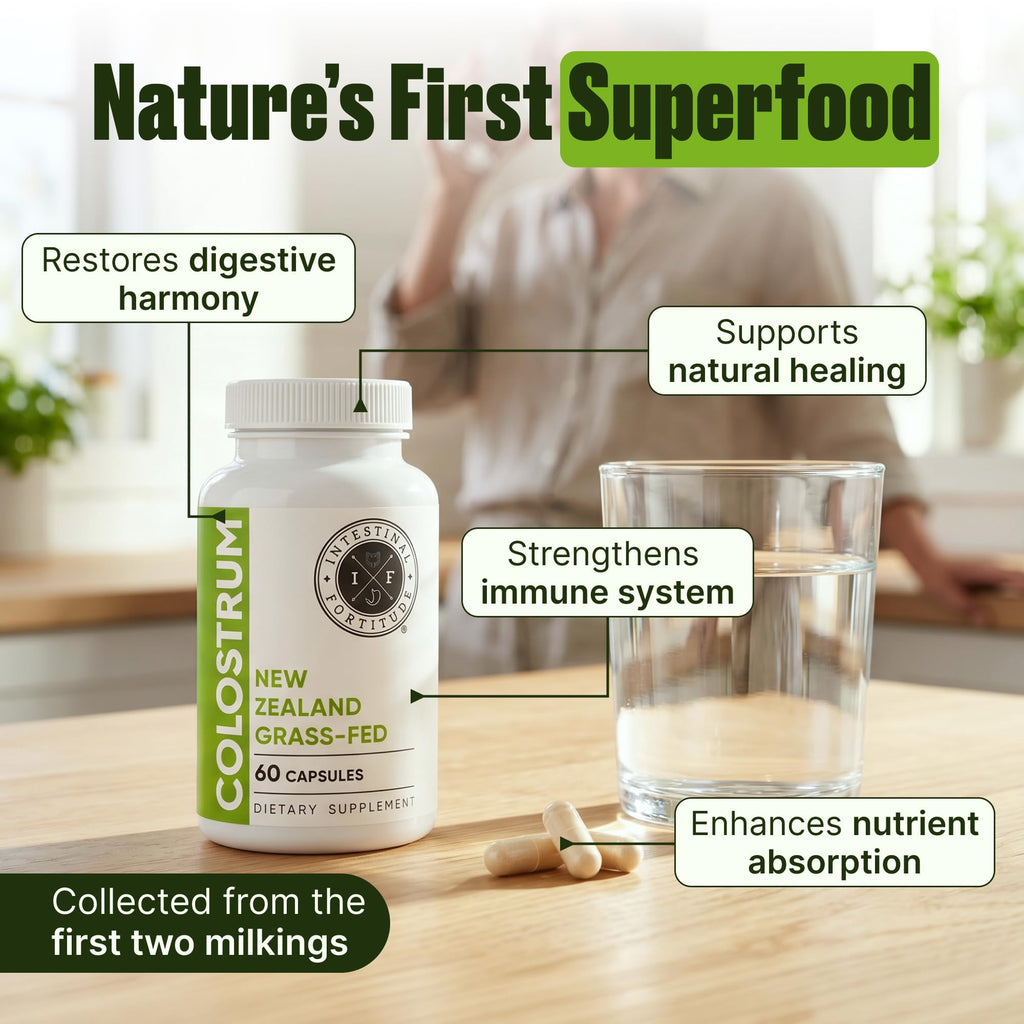 Intestinal Fortitude Grass Fed New Zealand Colostrum - 60 Capsules - image 2