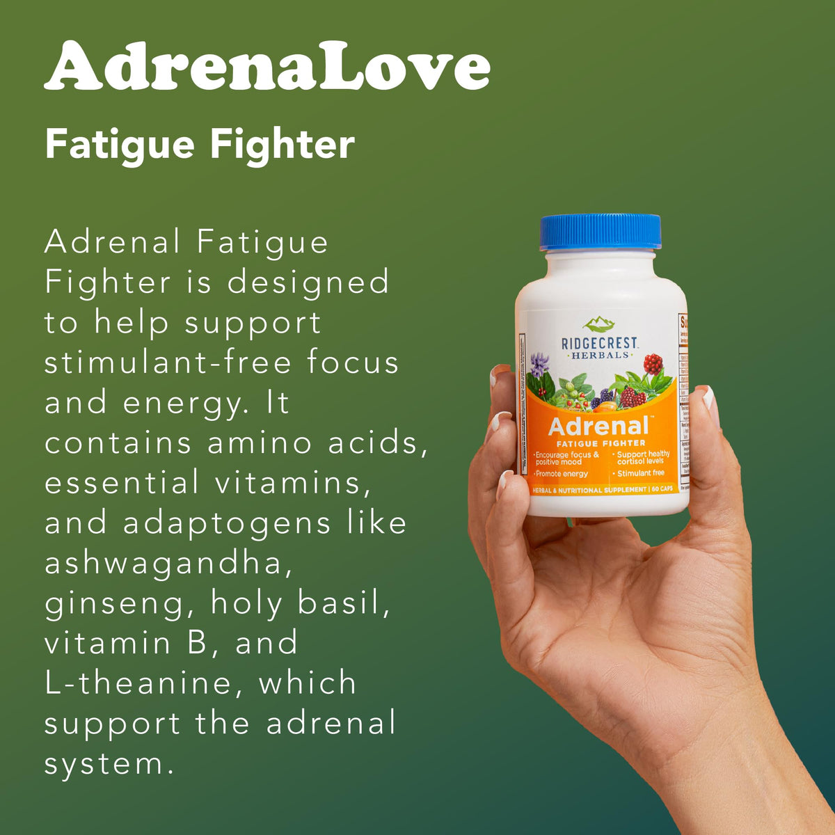 RidgeCrest Herbals AdrenaLove Adrenal Stress Support - 60 Capsules - image 5