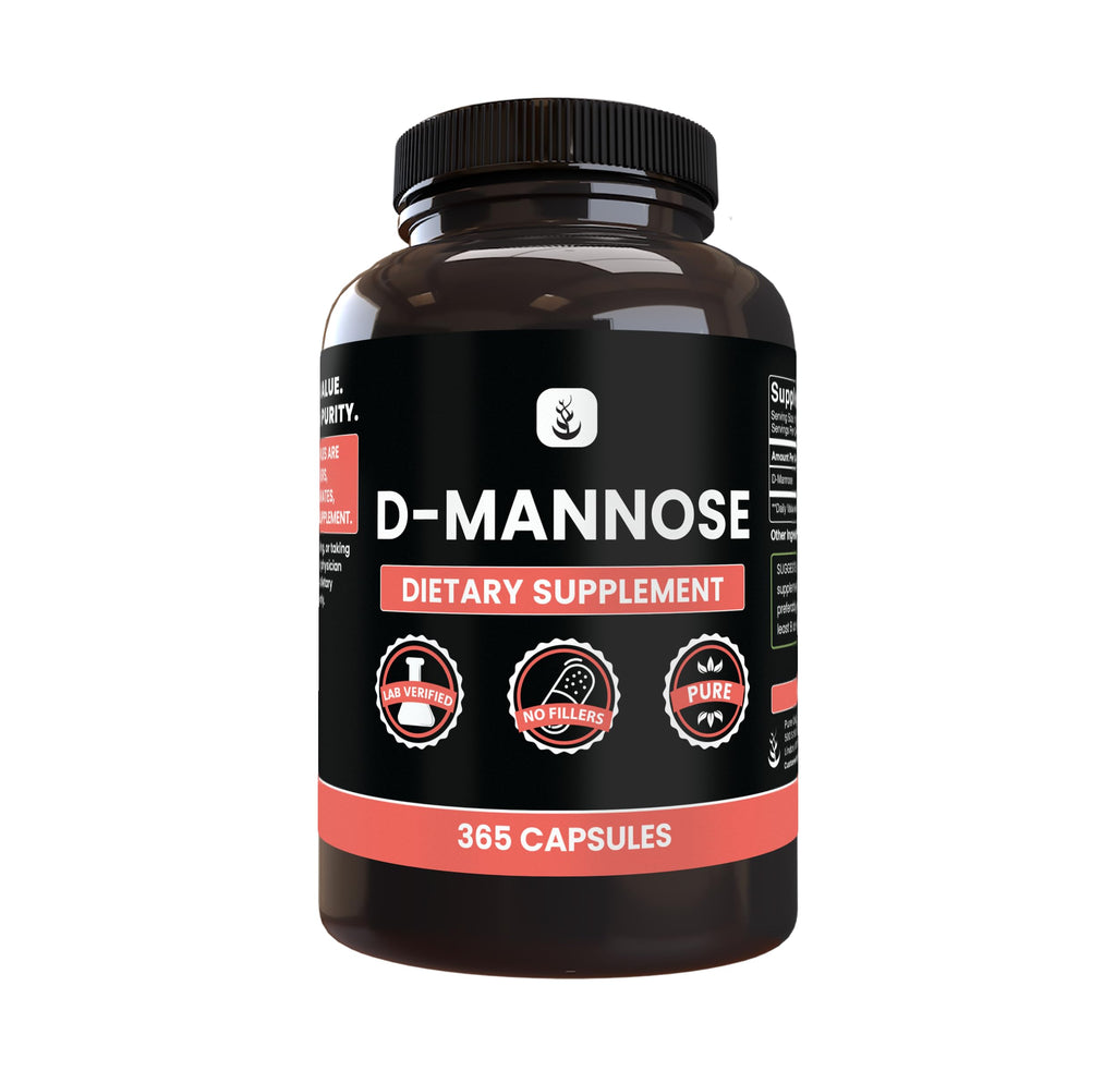 PURE ORIGINAL INGREDIENTS D-Mannose - 365 Capsules
