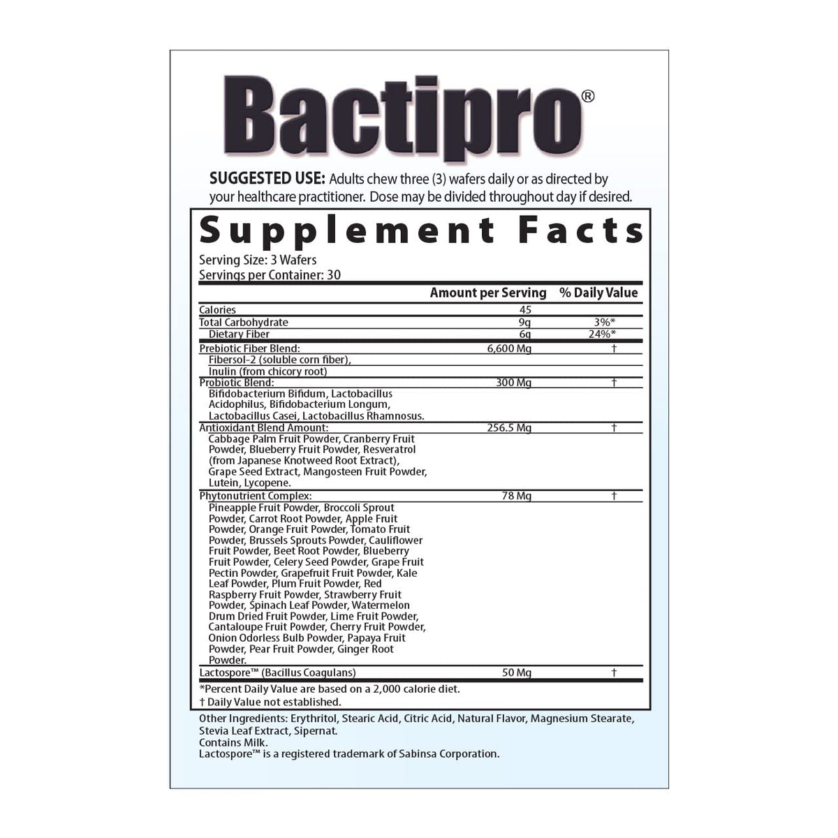 Medix Select Bactipro Fiber Probiotic
