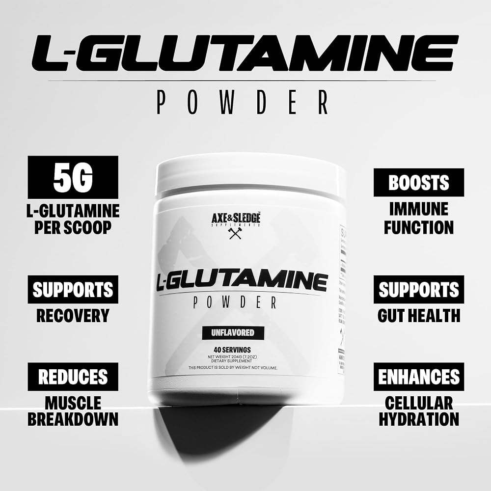 Axe & Sledge Basics Glutamine L-Glutamine Powder - 40 Servings - image 3