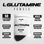 Axe & Sledge Basics Glutamine L-Glutamine Powder - 40 Servings - image 3