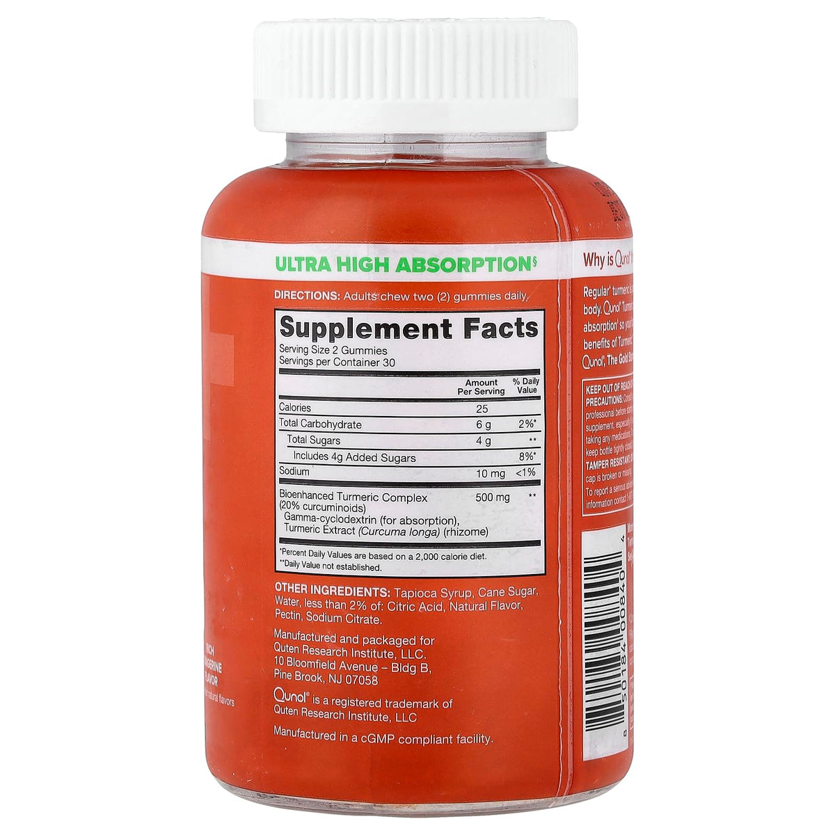 Qunol Turmeric Curcumin Gummies 500 mg - 60 Count - image 2