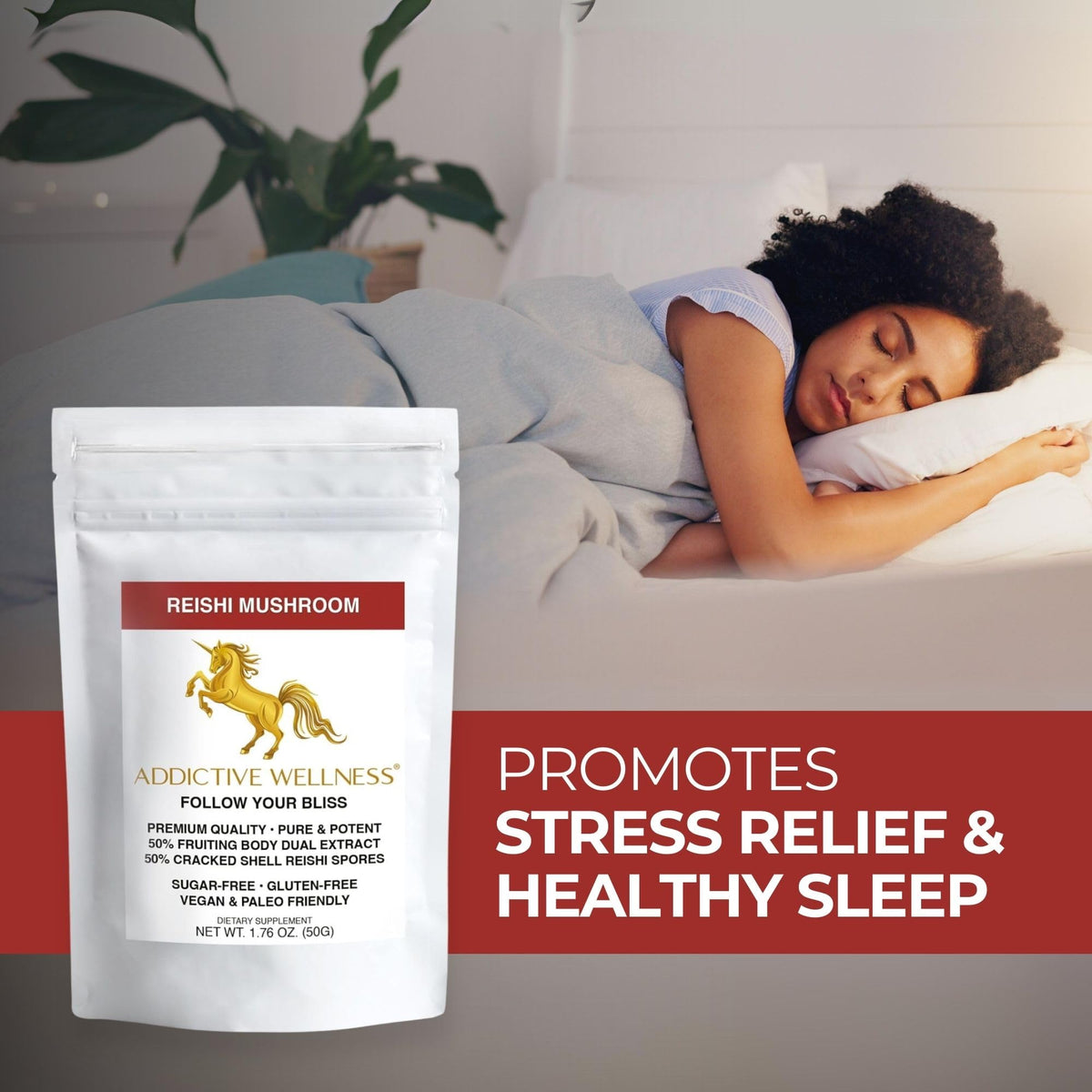 Addictive Wellness Reishi Mushroom + Spores Powder - 50g - image 8