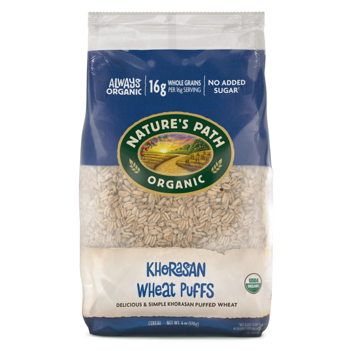 Nature's Path Organic Khorasan Wheat Puffs Cereal - 12 x 6 oz