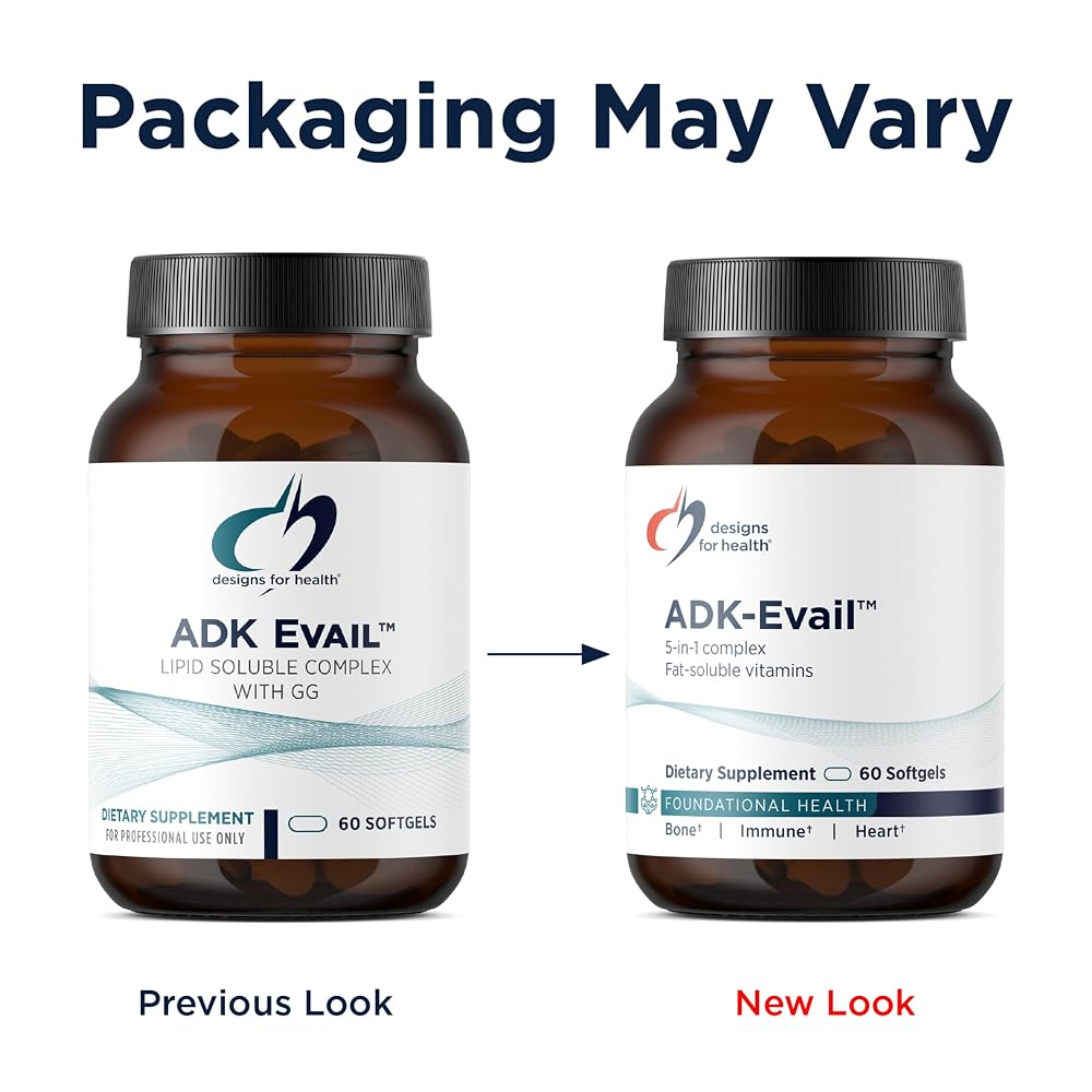 Designs for Health ADK Evail Vitamin D3 5000 IU - 60 Softgels - image 6