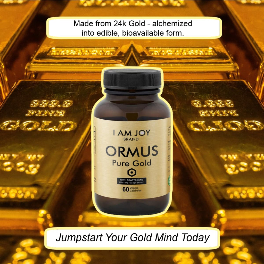 I Am Joy co. Ormus Gold Capsules with Adaptogens - 60 Vegan Capsules - image 3
