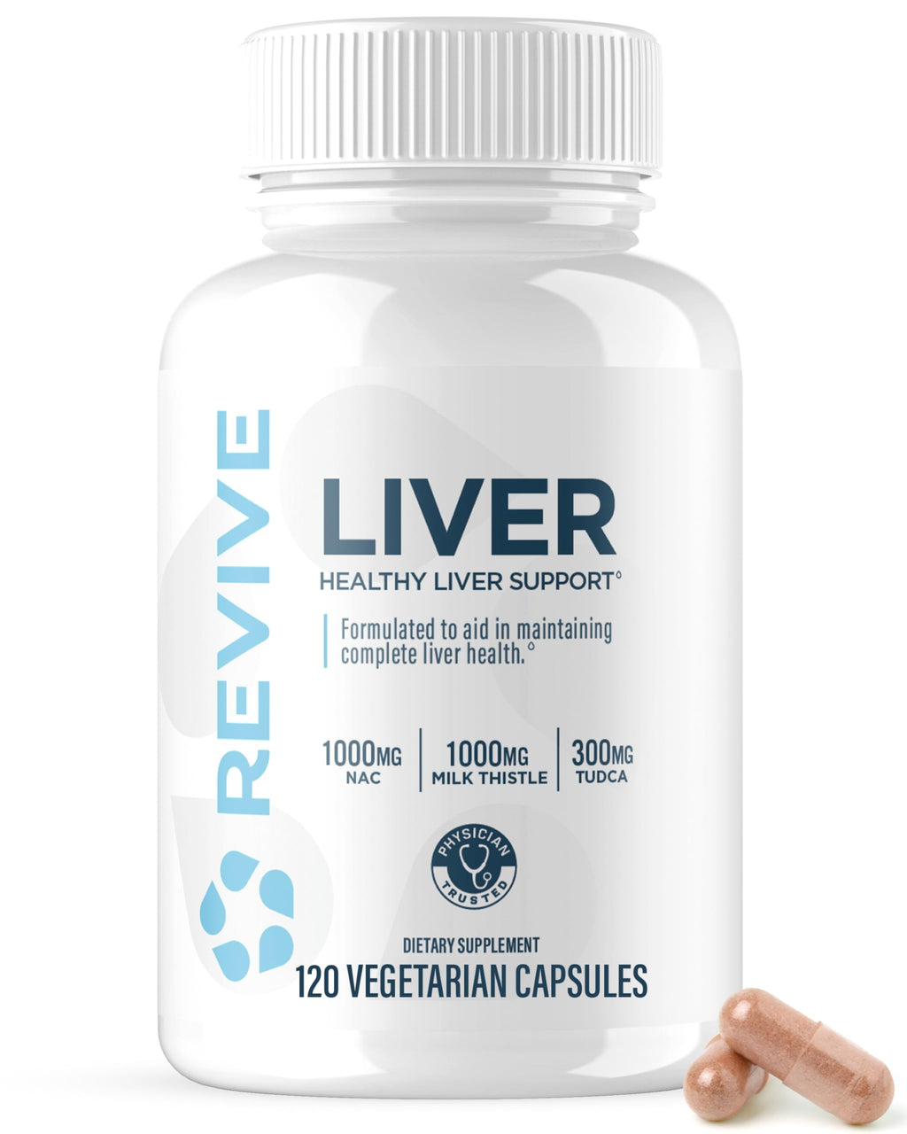 Revive MD Natural Liver Cleanse Liver Support Formula - 120 Capsules