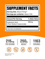 BulkSupplements.com Hyaluronic Acid (Sodium Hyaluronate)