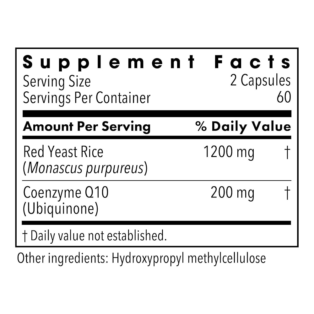Metabolic Maintenance Red Yeast Rice with CoQ10 - 120 Capsules - image 2