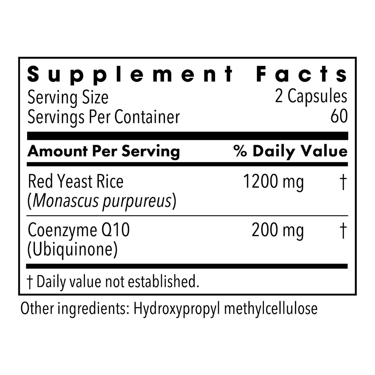 Metabolic Maintenance Red Yeast Rice with CoQ10 - 120 Capsules - image 2