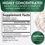 Nature's Nutrition Multi Collagen Pills - Hydrolyzed Collagen