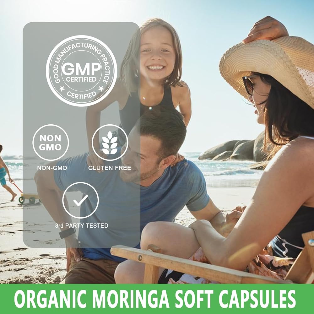 JINGYAT Moringa Softgels Organic Extract for Energy - 120 Softgels - image 6