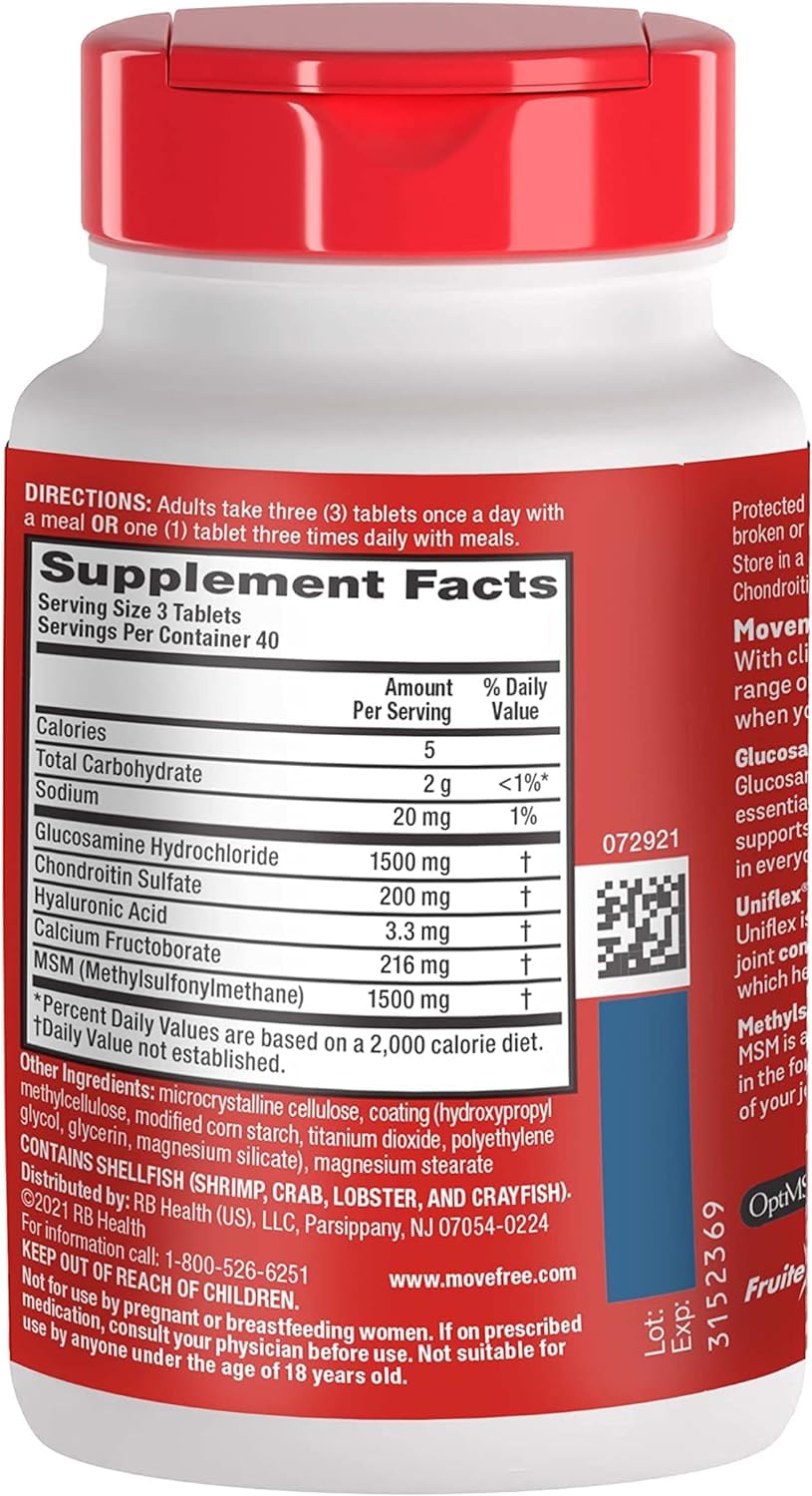 Schiff Move Free Advanced Joint Support Tablets Plus MSM - 360 Tablets - image 4