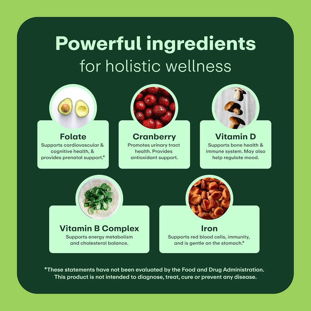 WellWithAll Women's Multivitamin with Iron - 60 Tablets - image 2